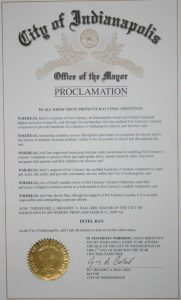 Intel Day Proclamation for the City of  Indianapolis