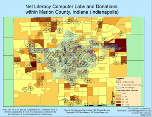 Indianapolis Poverty with Computer Lab Overlay in IPS School District 